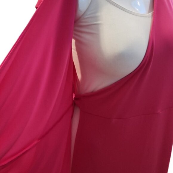 [Amazon Essentials] Pink V-neck Short Sleeve Wrap Dress - Size 1X - Picture 8 of 9